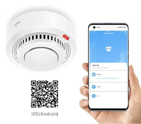 Czujnik Dymu Wifi Tuya Detektor Dymu Wifi Alarm D Wi Kowy Wietlny Wifi