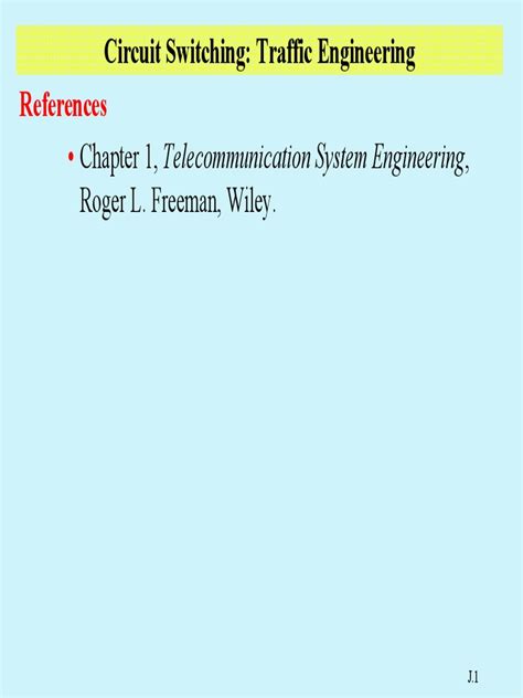 Traffic Engineering | PDF | Telecommunications | Service Industries