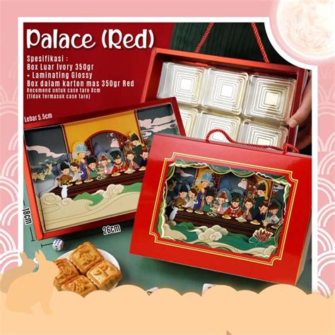 Jual Box Palace Red Box Kue Edisi Mooncake Bal Set Shopee