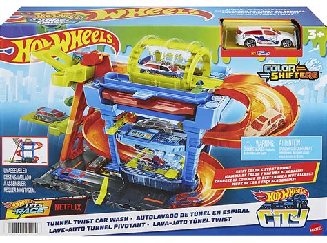 HOT WHEELS HTN80 Hot Wheels City Tunnel Twist Car Wash Spielset Mehrfarbig Spielset Kaufen SATURN