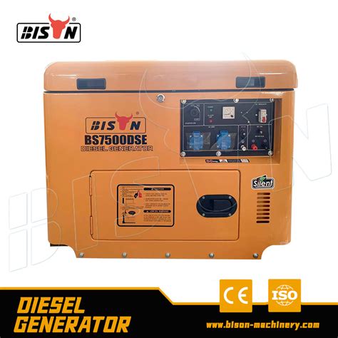 Bison 5 Kw Silent Generator 10hp Engine Diesel Auto Start Generator