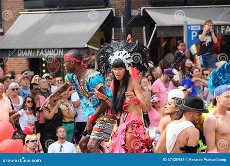 Desfile Del Canal Del Orgullo Gay De Amsterdam Imagen De Archivo Editorial Imagen De Agosto