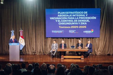 Passerini Acompañó A Llaryora En El Lanzamiento Del Plan Estratégico De