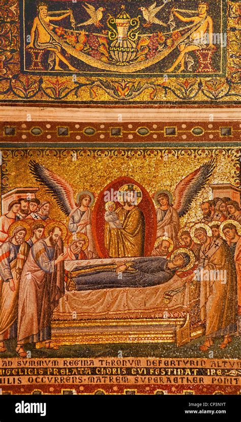 Roma Mosaico De La Bas Lica De Santa Maria In Trastevere La Muerte