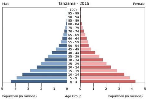 Tanzania Age Structure Demographics