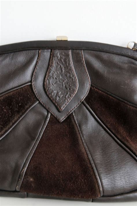 Vintage Brown Leather Bag Brown Handbag Chocolate Brown Bag - Etsy