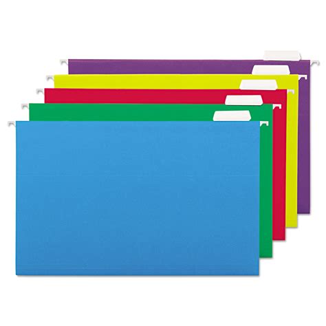 Deluxe Bright Color Hanging File Folders by Universal® UNV14221 | OnTimeSupplies.com