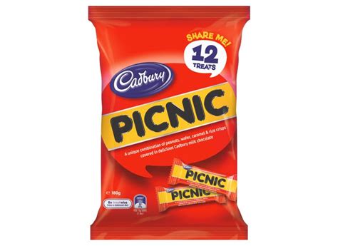 Cadbury Picnic Sharepack 12 Pack 180g