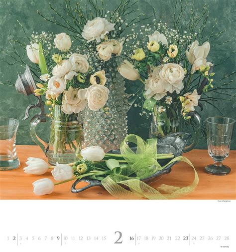 Bouquets Foto Kalender Wand Kalender X Blumen Kalender