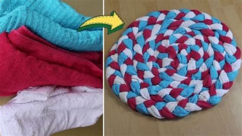 How To Recycle Old Towels Into A DIY Bath Mat