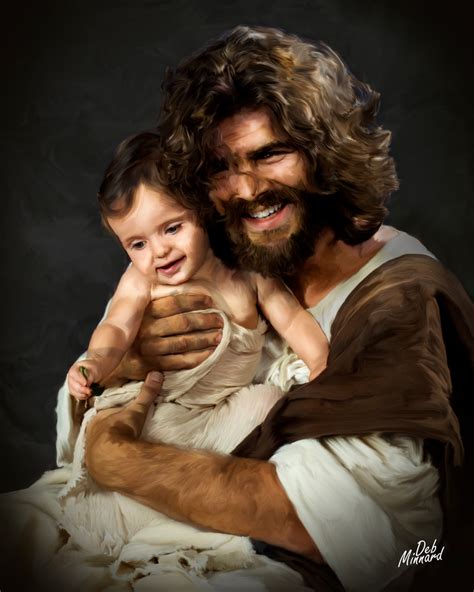 Jesus Hugging Little Girl