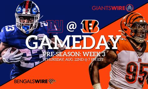 Giants At Bengals Time Television Radio And Streaming Schedule