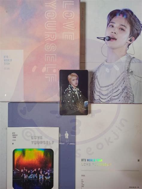 Bts Love Yourself Seoul Dvd With Jin Photocard And Jimin Poster Hobbies And Toys Memorabilia