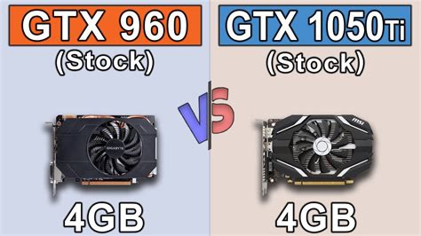 Gtx 960 4gb Vs Gtx 1050 Ti 4gb Core I3 8100 New Games