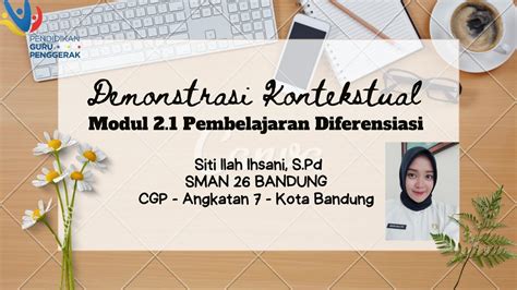 Demonstrasi Kontekstual Modul Pembelajaran Diferensiasi Youtube