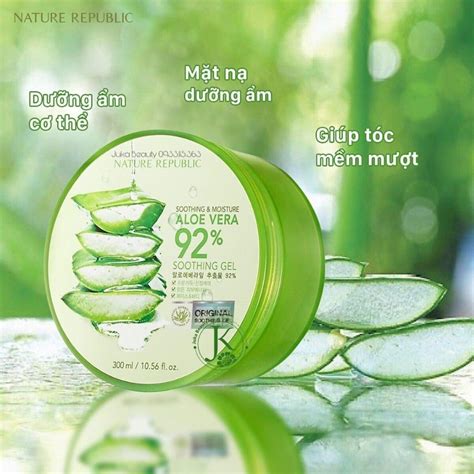 Gel Dưỡng ẩm Nha Đam Nature Republic Soothing Moisture Aloe Vera 92