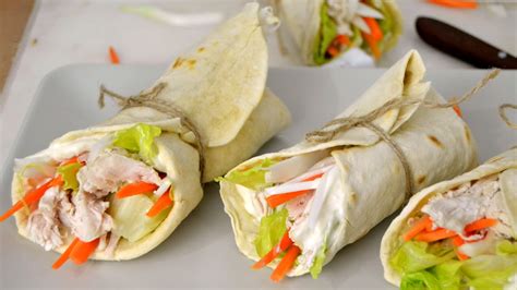 Wraps De Pollo Con Tortillas Mexicanas Caseras Juanan Sempere