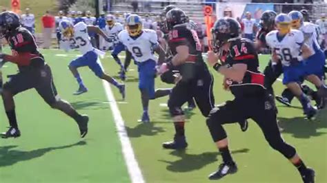 Crazy Sports Video Quarterback Catches His Own Pass Runs For A