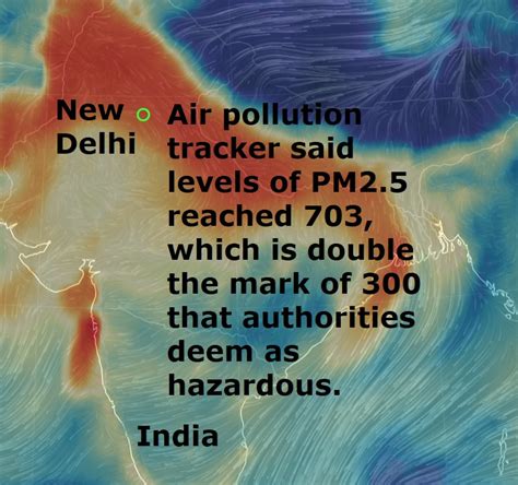 The Big Wobble New Delhi Has Become A Gas Chamber Levels Of PM2 5