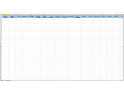 Payroll Ledger Sample | HQ Printable Documents