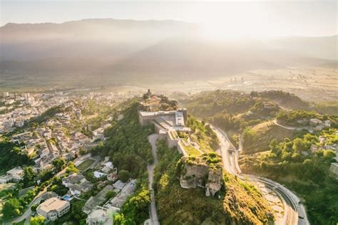 Premium Photo Clock Tower In The Castle In Gjirokaster Albania View