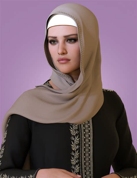 BW DForce Farah Hijab Outfit For Genesis 9 8 And 8 1 Females Daz 3D