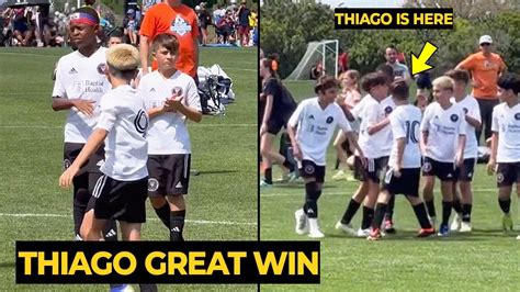 Thiago Messi Has Won Three Consecutive Matches In The Easter Cup