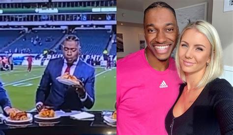 Robert Griffin Iii S Wife Calls Him Out For Eating Chicken On Tv