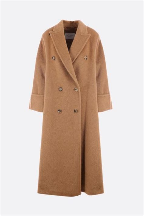 Caronte Double Breasted Long Haired Wool Oversized Coat Max Mara