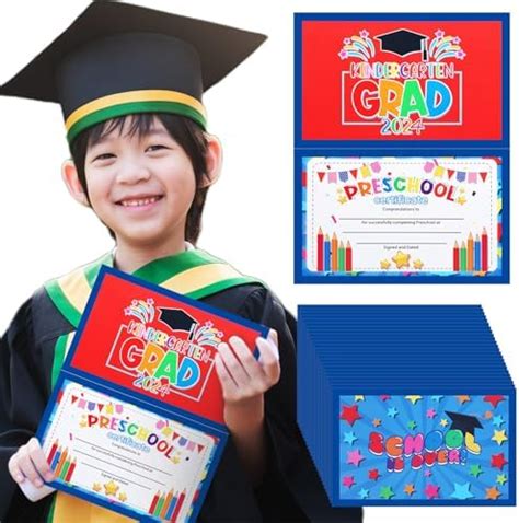 Amazon.com : Feifeiya 24 Pcs Bulk Kindergarten Diplomas Kindergarten ...