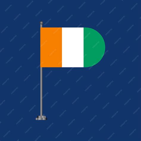 Premium Vector | Illustration of ivory coast flag template