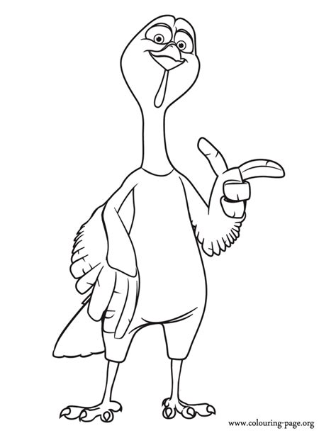 Free Birds The Turkey Coloring Page Coloring Home