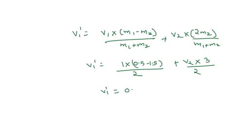 Solved Two Masses Collide Elastically Hit Bounce Where M Kg