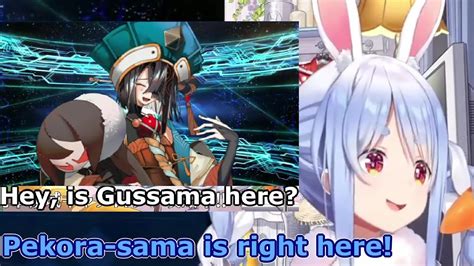 Pekora Reacts To Xu Fu Looking For Gussama Fate Grand Order