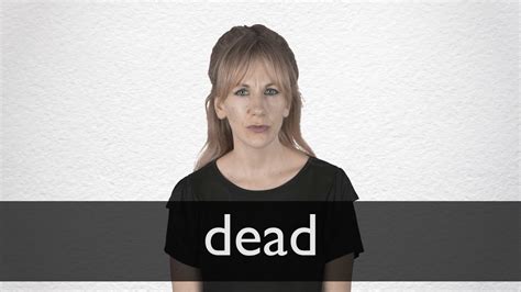 How to pronounce DEAD in British English - YouTube