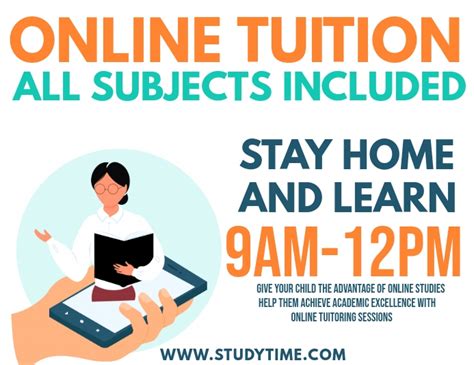 Copy Of Online Tuition Flyer Template Postermywall