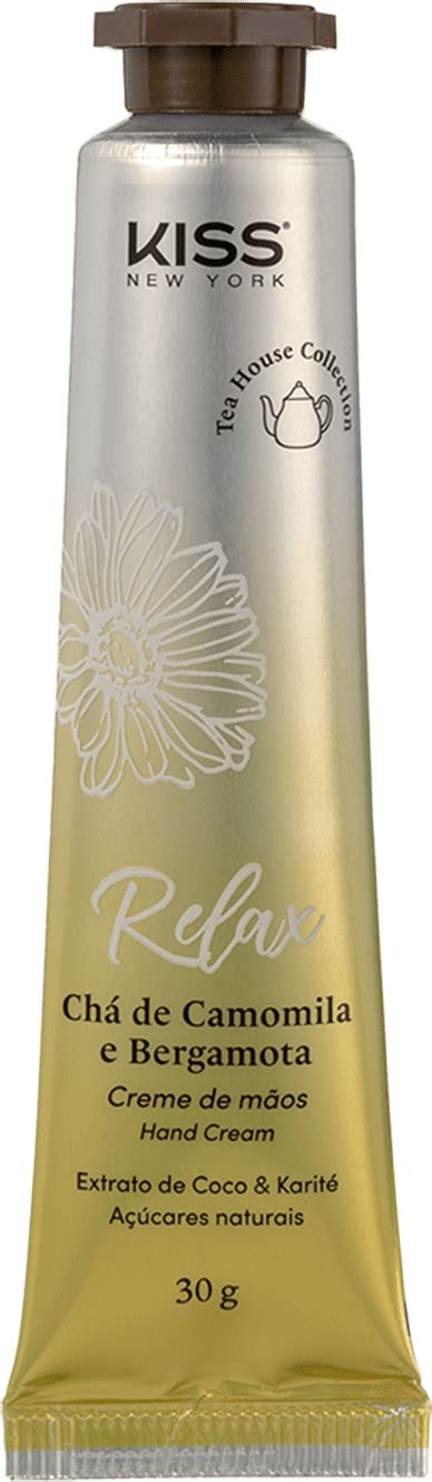 Creme para Mãos Kiss New York Tea House Collection Relax Beleza Na