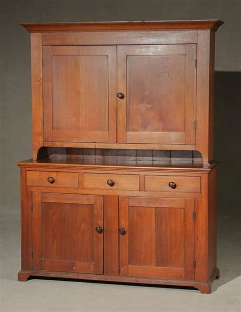 Sold Price American Walnut Step Back Cupboard Pennsylvania Mid 19th