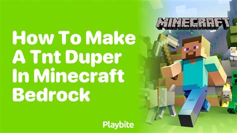 How To Make A TNT Duper In Minecraft Bedrock Playbite