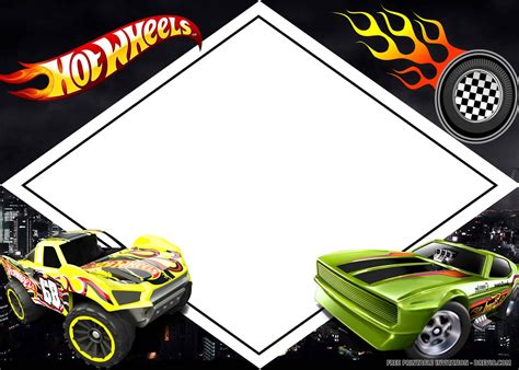 FREE PRINTABLE Hot Wheels Birthday Invitation Templates Hot Wheels Invitations Hot Wheels