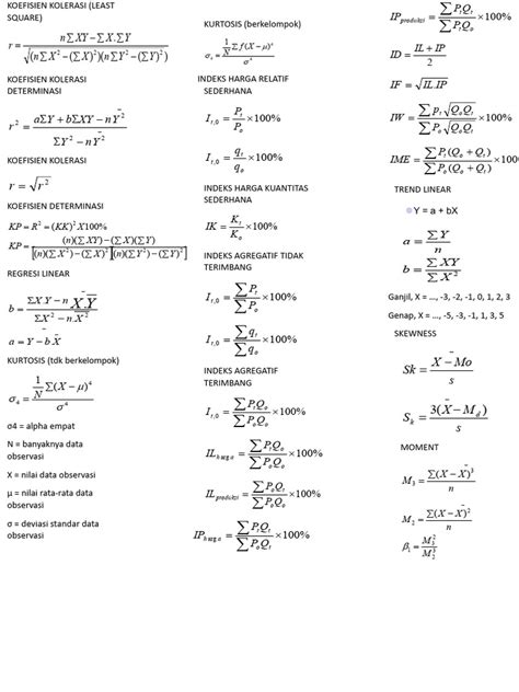 Rumus Statistika Pdf