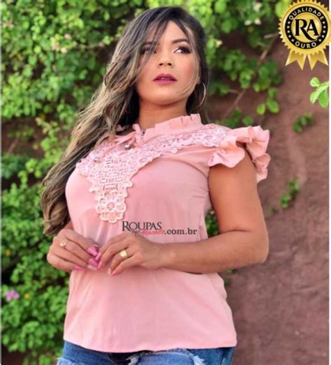 Blusa Em Crepe Moda Evang Lica