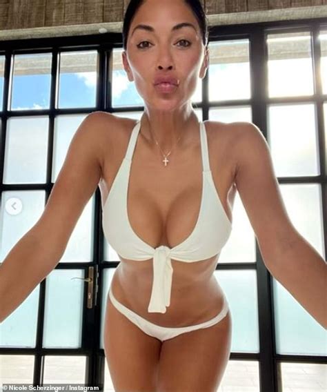 Nicole Scherzinger Flaunts Her Incredible Body In A White Bikini As She Poses Up A Storm Daily