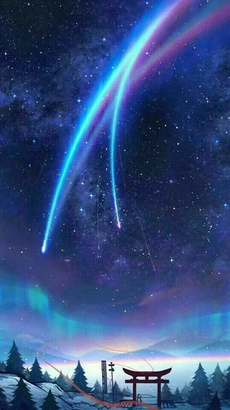 Your Name Wallpaper Pemandangan Anime Pemandangan Khayalan Pemandangan Anime