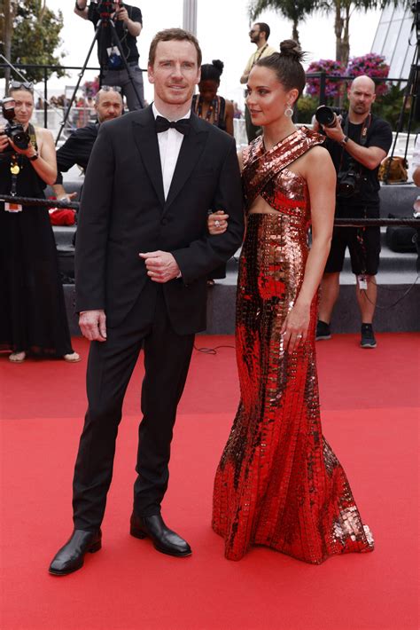 Photo Michael Fassbender et sa femme Alicia Vikander Montée des