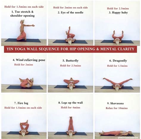 Yin Yoga Wall Sequence For Hip Opening And Mental Clarity In Yin