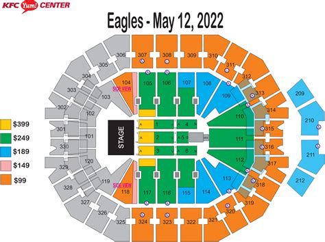 Eagles Seating Chart Yum Center Cabinets Matttroy