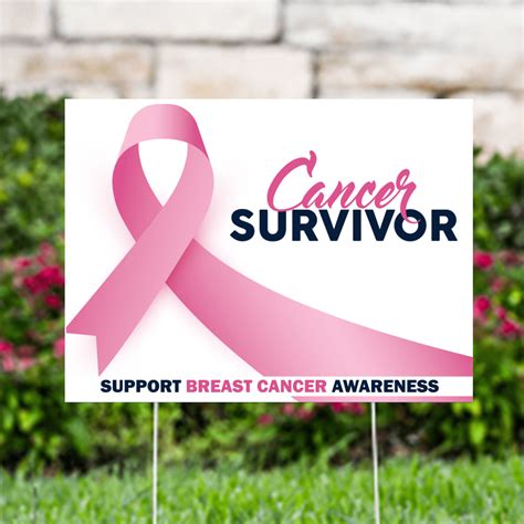 Breast Cancer Survivor Yard Signs Breast Cancer Awareness Yard Signs