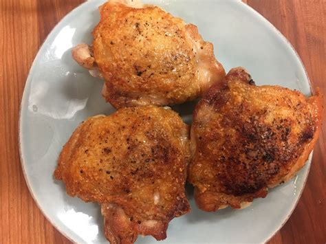 Jacques Pepin Crusty Chicken Thighs