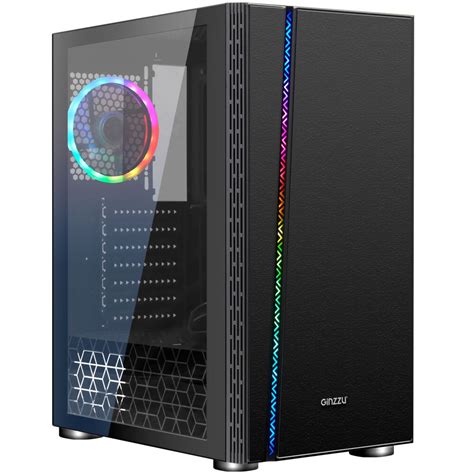 Корпус Ginzzu CL200 FAN 12LED USB3.0 Window - купить с доставкой по ...